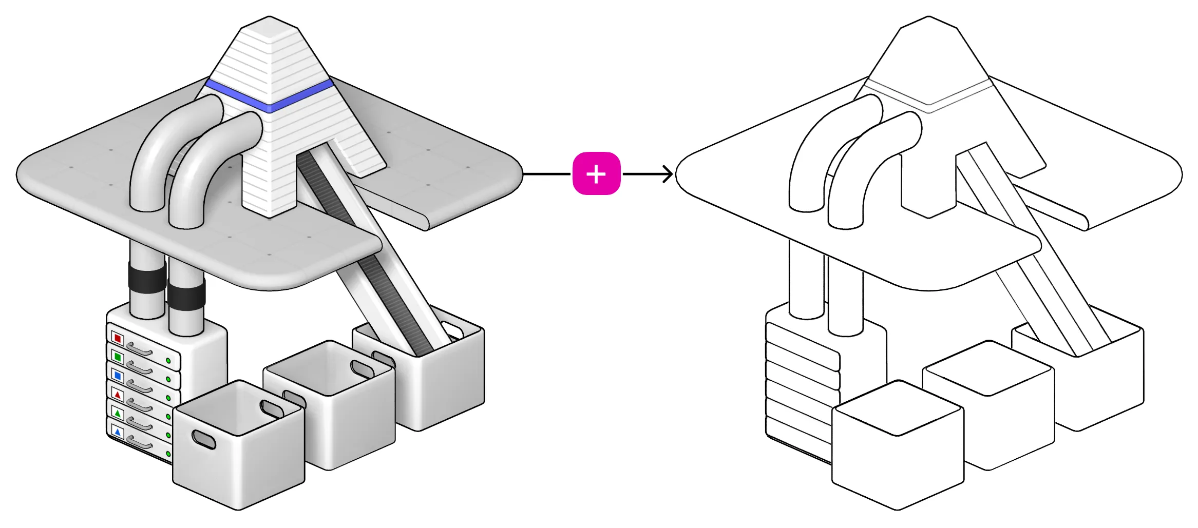 Actor can start other Actors, if they have a permission. It can override the default dataset or key-value store, and e.g. forwarding the data to another named dataset, that will be consumed by the other Actor.